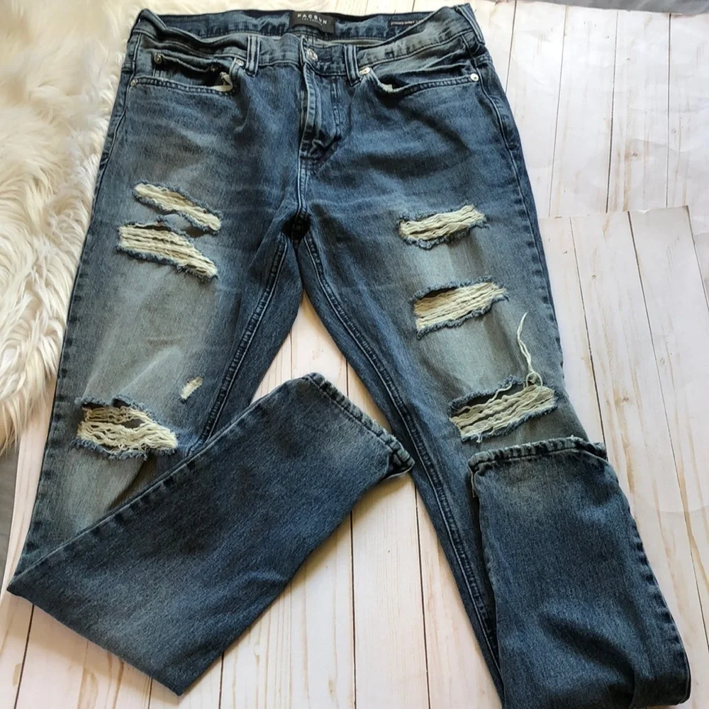 Pacsun Stacked Skinny zip jeans size 32 X 32